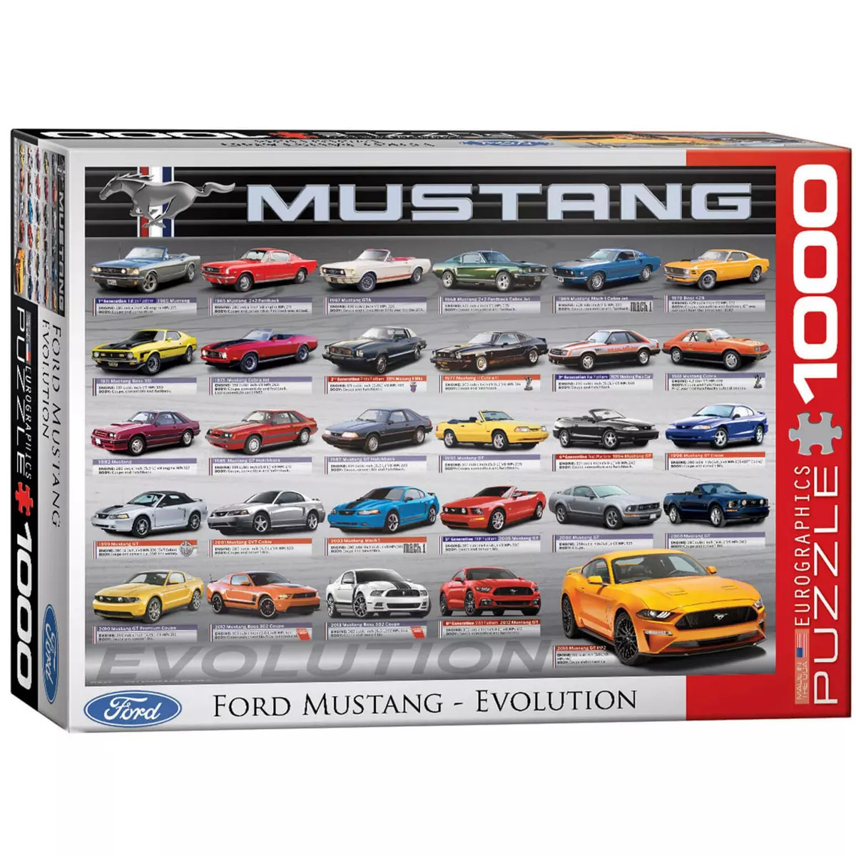 Eurographics Puzzle 1000 pièces : Ford Mustang Evolution