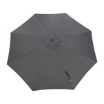 Proloisirs Toile Parasol Mat Droit 300 par 8 Polyester 200gr SD - Gris