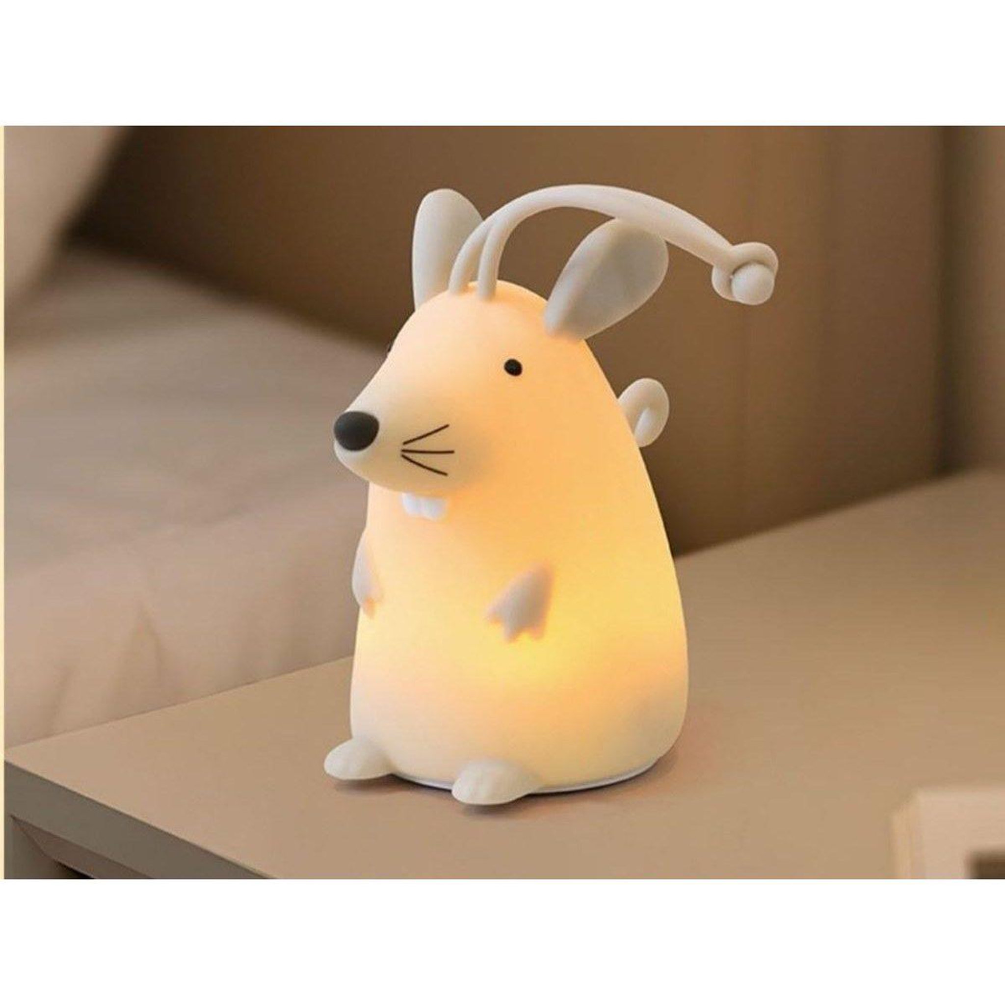 Voir la diapositive 5 : ELIS DESIGN Lampe Souris en silicone avec télécommande