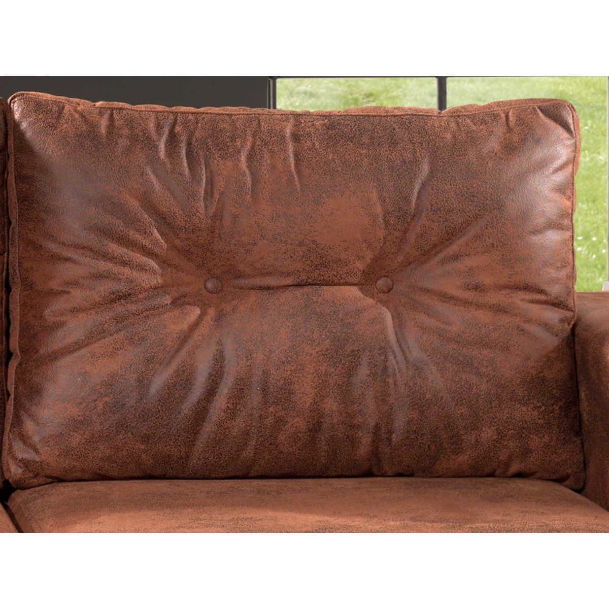 BEST MOBILIER Nordic - canapé d'angle réversible - 4 places - convertible - industriel vintage