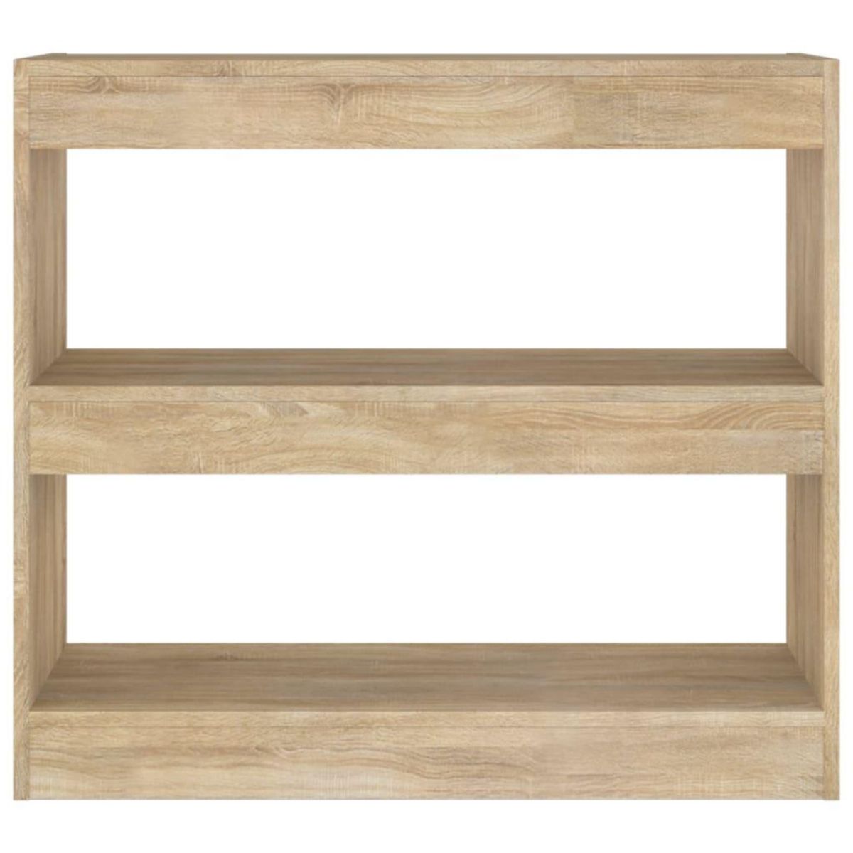 VIDAXL Bibliotheque/Separateur de piece chene sonoma 80x30x72 cm
