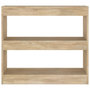 Voir la diapositive 3 : VIDAXL Bibliotheque/Separateur de piece chene sonoma 80x30x72 cm