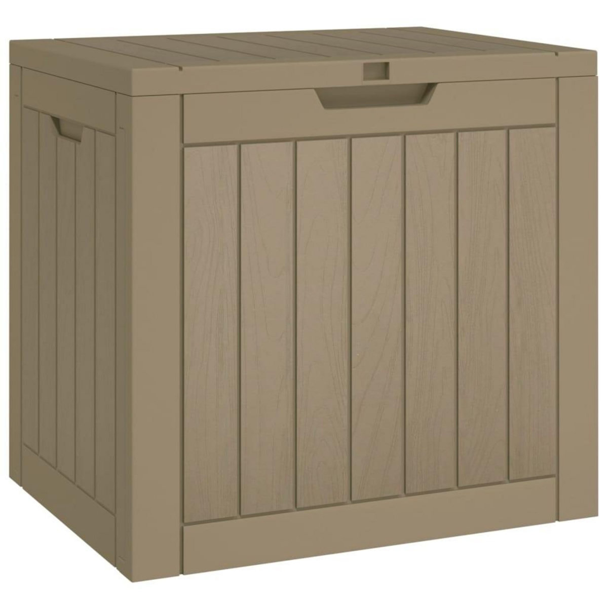 VIDAXL Boîte de stockage de jardin gris 55,5x43x53 cm polypropylene