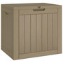 Voir la diapositive 2 : VIDAXL Boîte de stockage de jardin gris 55,5x43x53 cm polypropylene