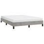 Voir la diapositive 4 : VIDAXL Cadre de lit sans matelas gris clair 140x190 cm velours