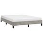 Voir la diapositive 4 : VIDAXL Cadre de lit sans matelas gris clair 140x190 cm velours