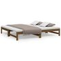 Voir la diapositive 2 : VIDAXL Lit coulissant sans matelas marron miel 2x(90x190) cm