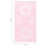 Voir la diapositive 6 : VIDAXL Tapis d'exterieur ARAKIL rose 80x150 cm PP