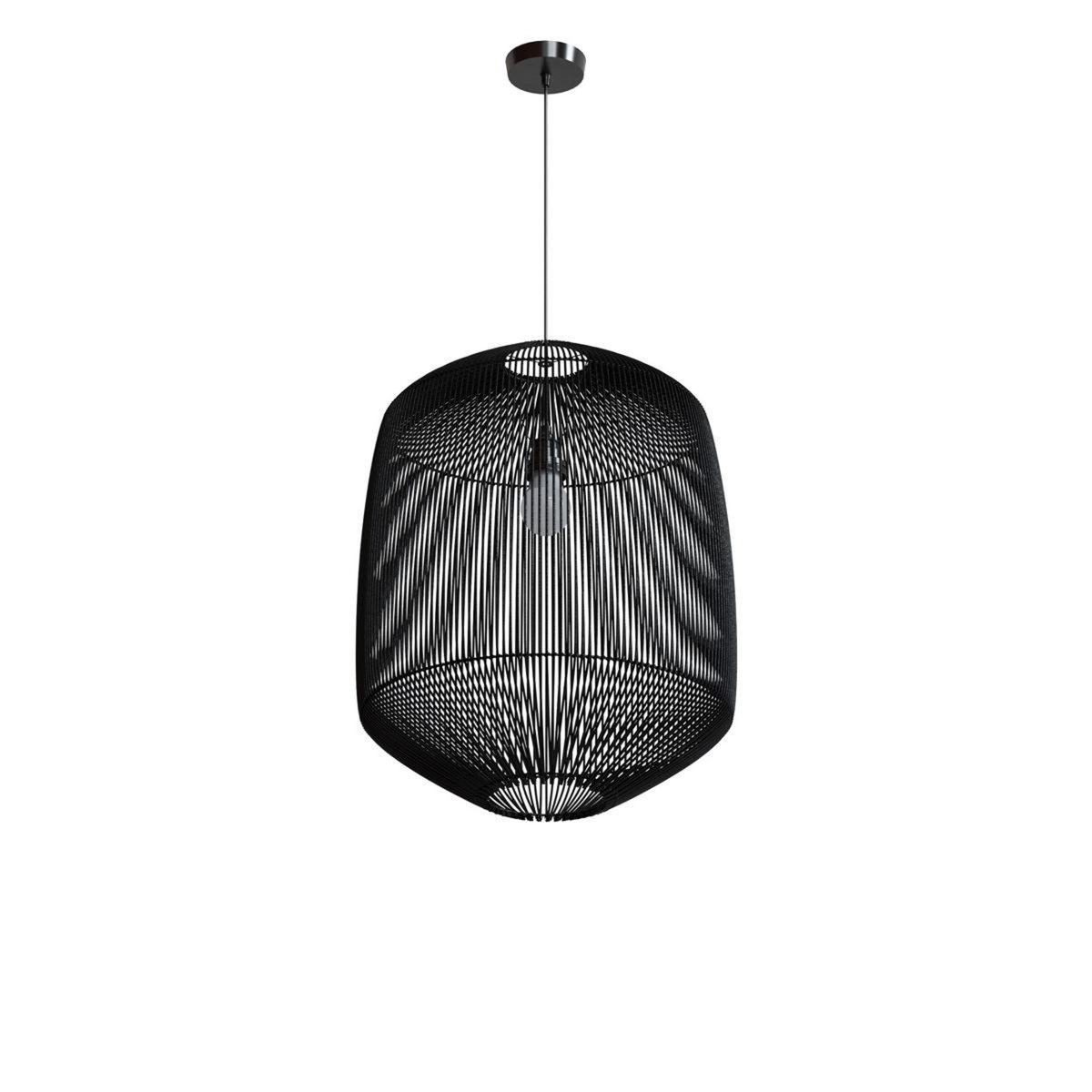 Rendez vous déco Abat-jour naturel pour suspension en rotin D40 cm - Hajar