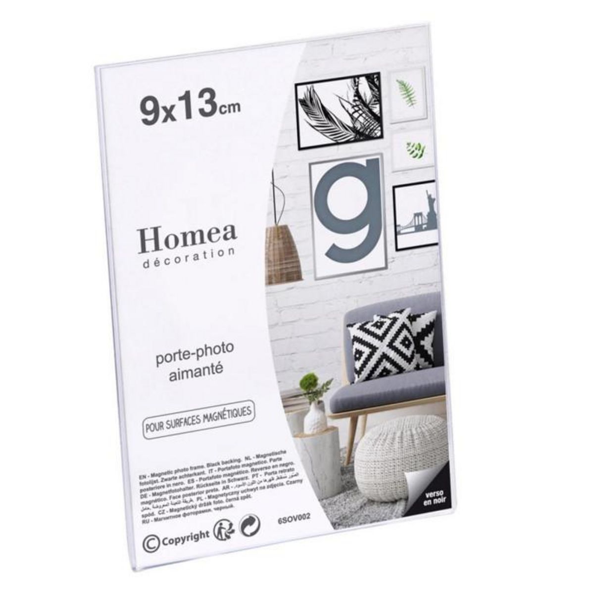 Paris Prix Porte-Photo Aimanté  Display  9x13cm Transparent