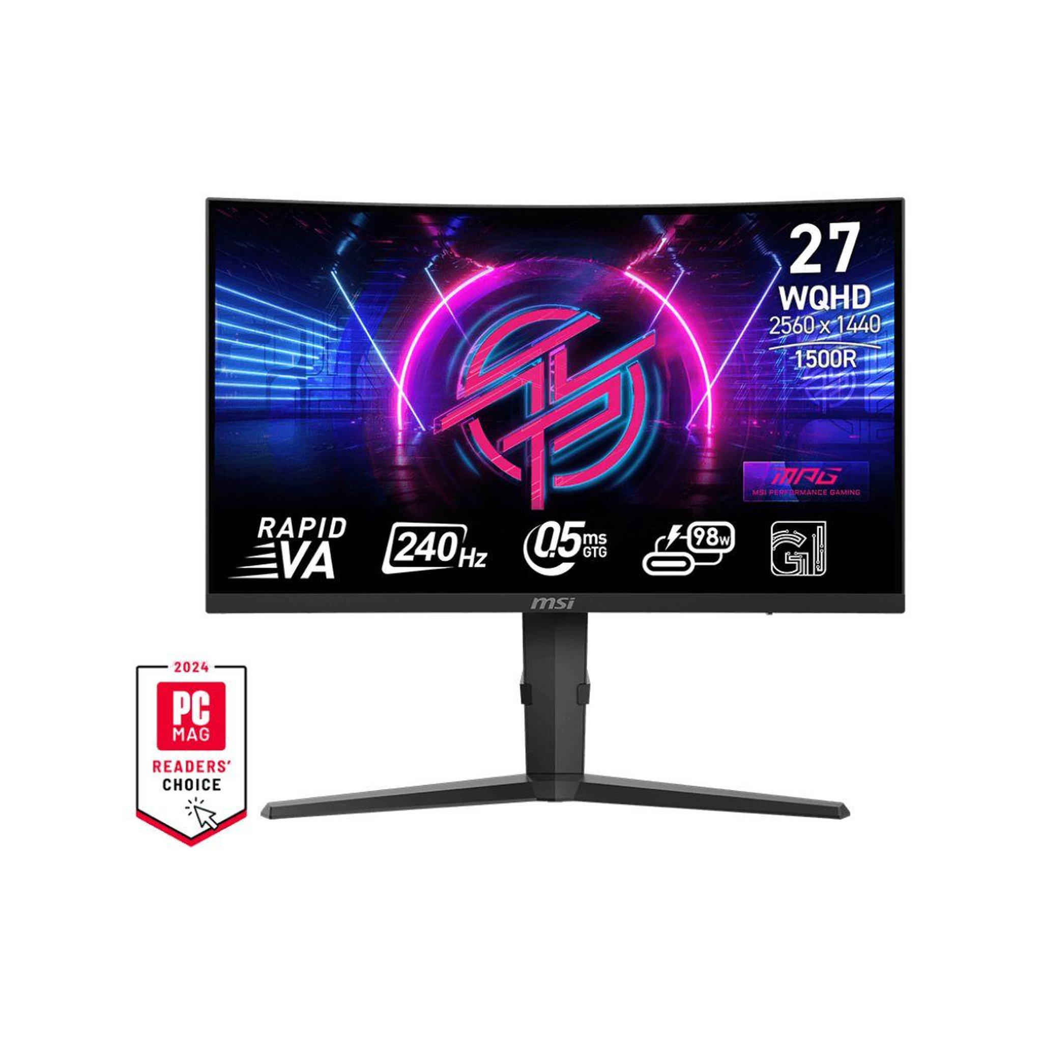 Voir la diapositive 2 : MSI Ecran PC Gamer MPG 275CQRXF Incurvé 27'' Rapid VA