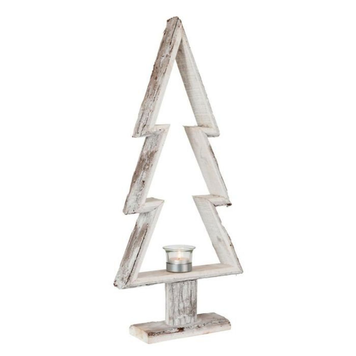 Paris Prix Photophore en Bois  Sapin de Noël  60cm Naturel