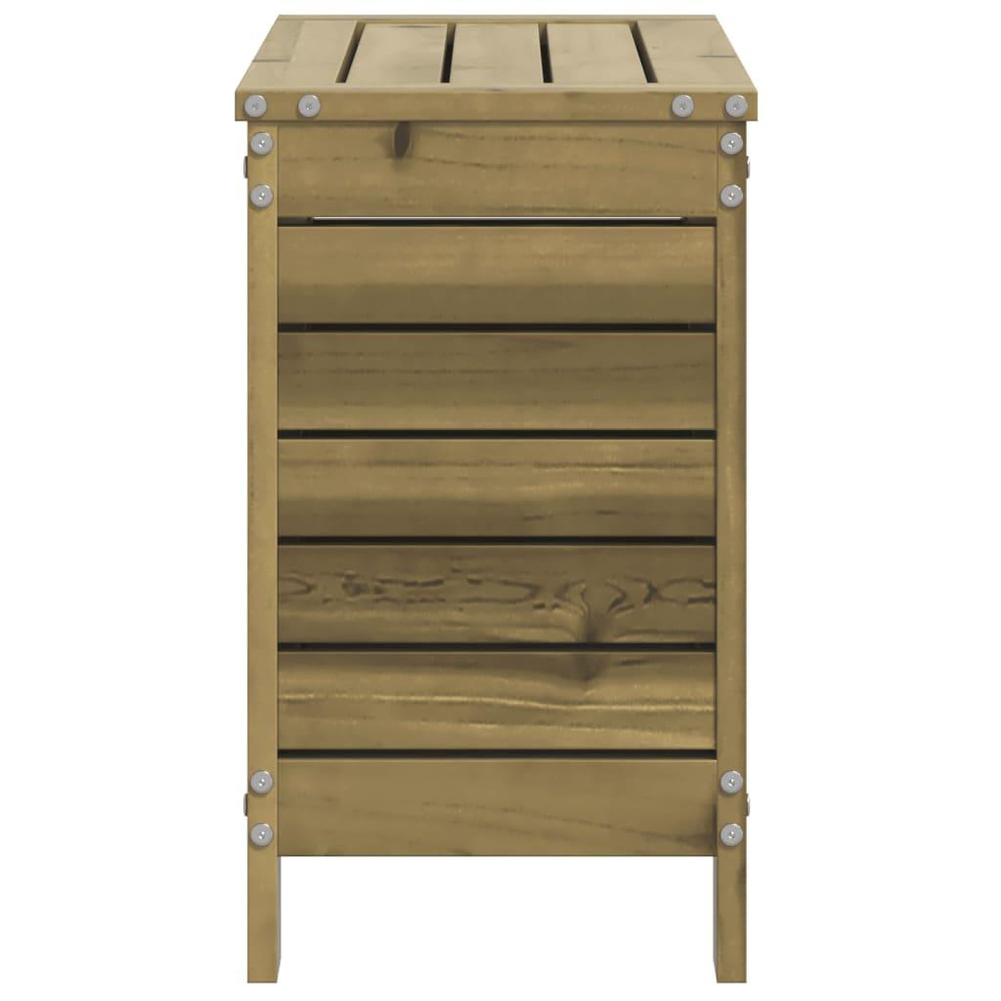 Voir la diapositive 5 : VIDAXL Repose-pied de jardin 62x31,5x52 cm bois de pin impregne