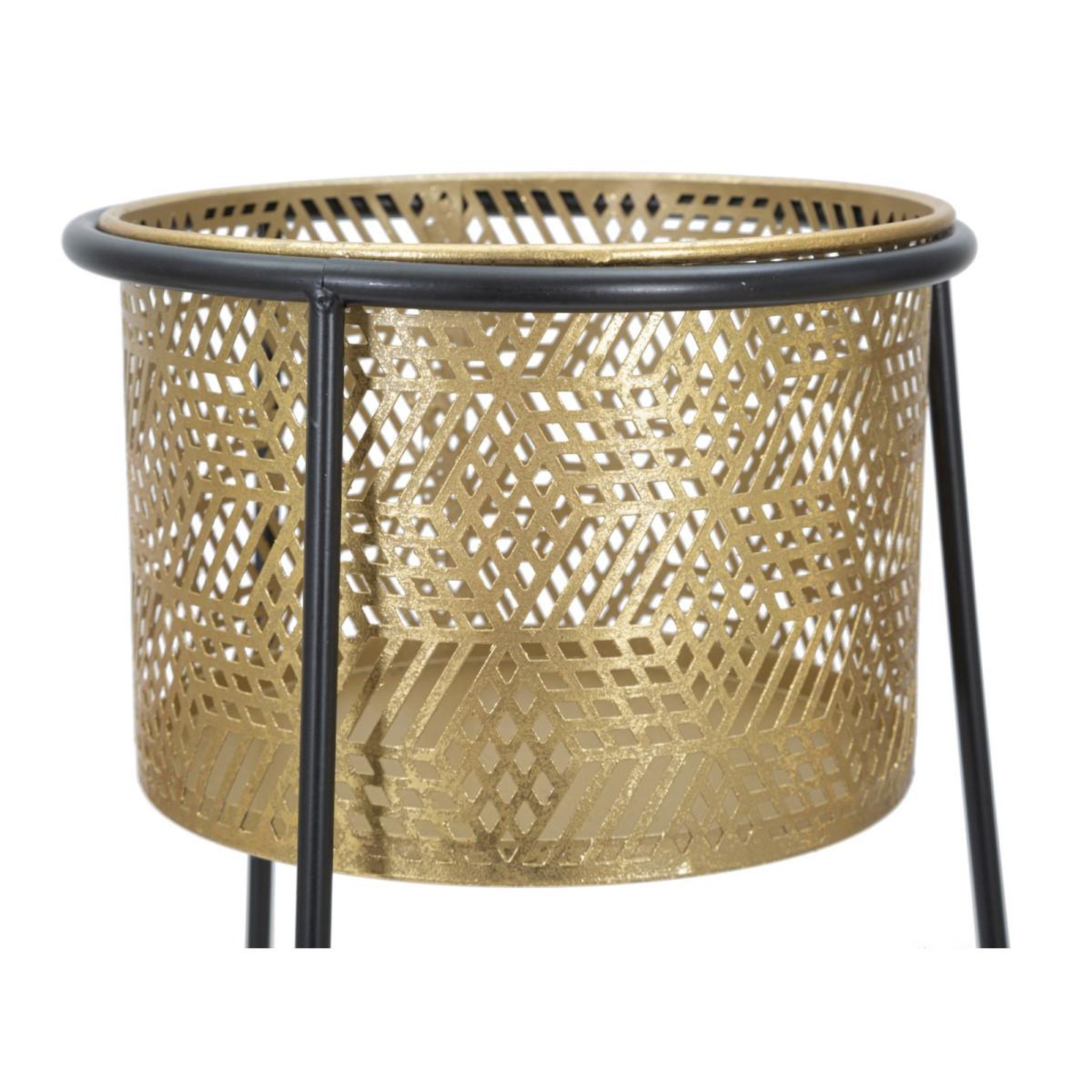 Voir la diapositive 4 : Paris Prix Lot de 2 cache-pots en métal  exy  76cm or
