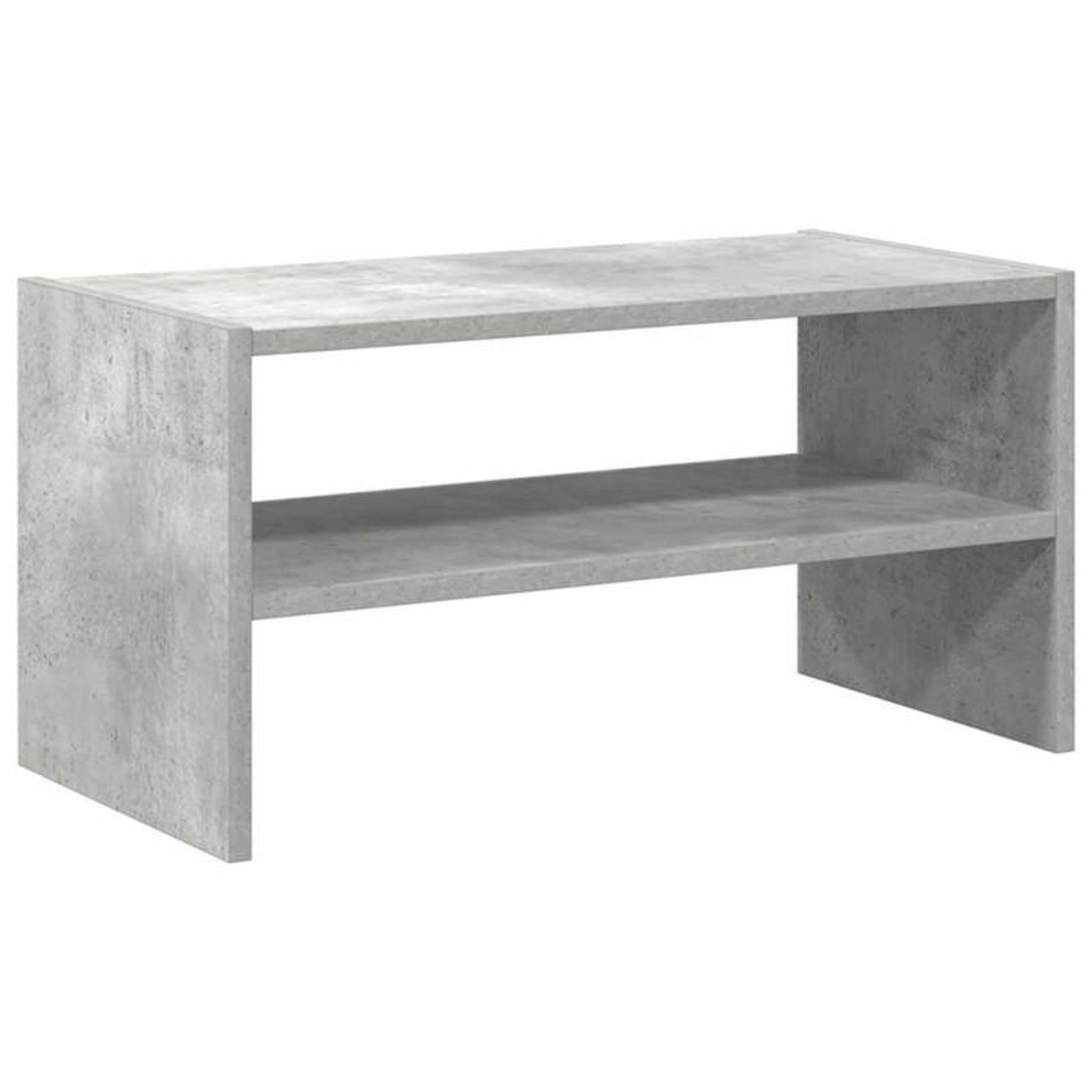 Voir la diapositive 2 : VIDAXL Étagère à chaussures empilable gris béton 60x30x30,5 cm