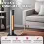 Voir la diapositive 3 : tectake Radiateur infrarouge 3 niveaux de puissance 500, 1000 et 1500 W noir