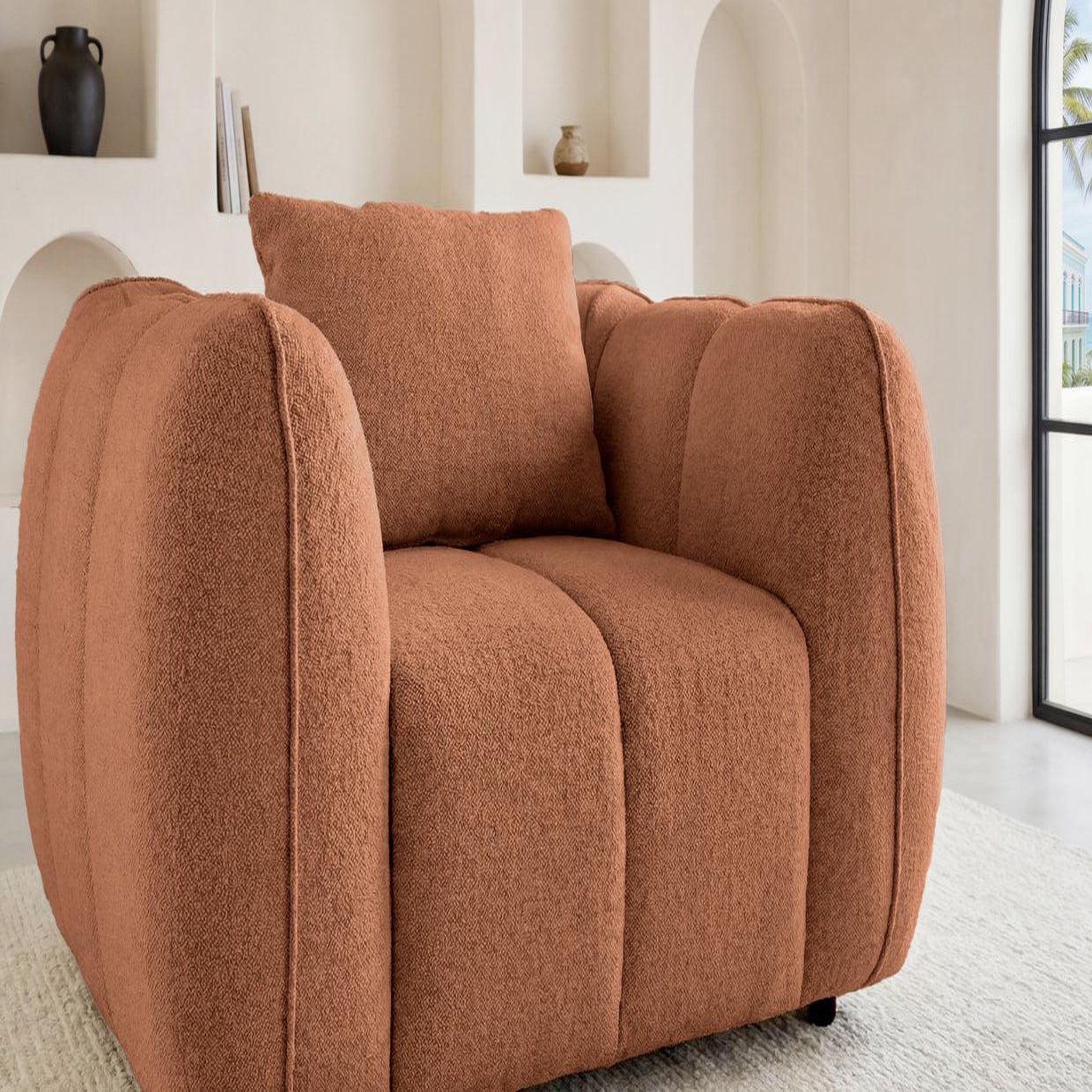 Voir la diapositive 4 : CASANOVA PARIS HAVANA - Fauteuil tissu lisse