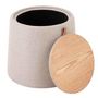 Voir la diapositive 4 : Paris Prix Pouf Rond Design  Munica  43cm Beige