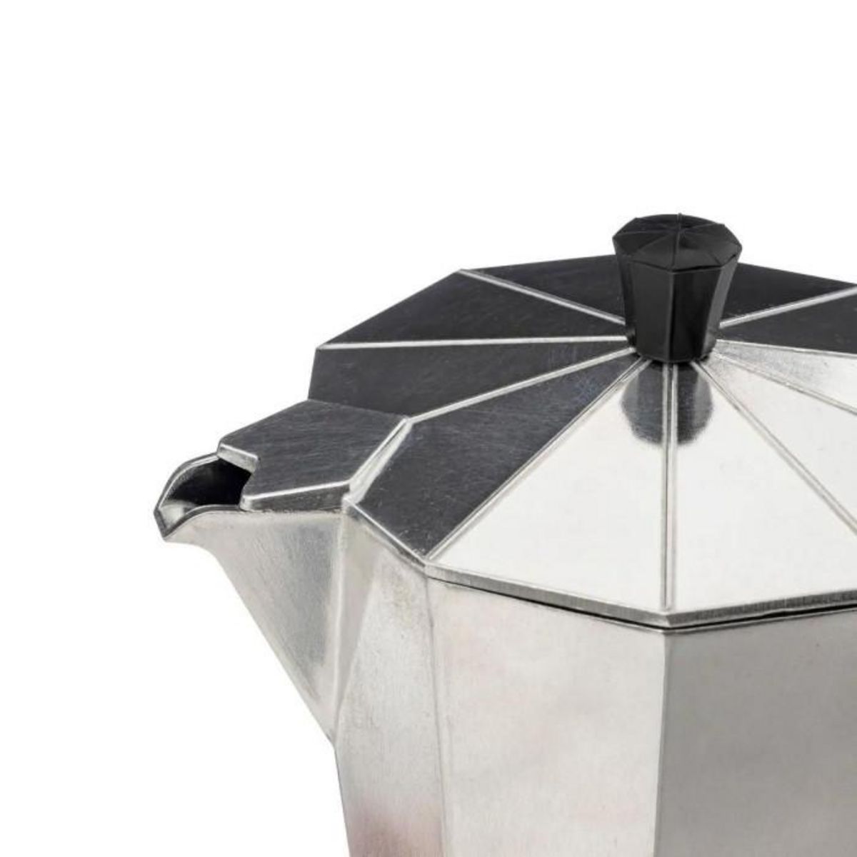 SECRET DE GOURMET Cafetière Italienne  9 Tasses  21cm Argent