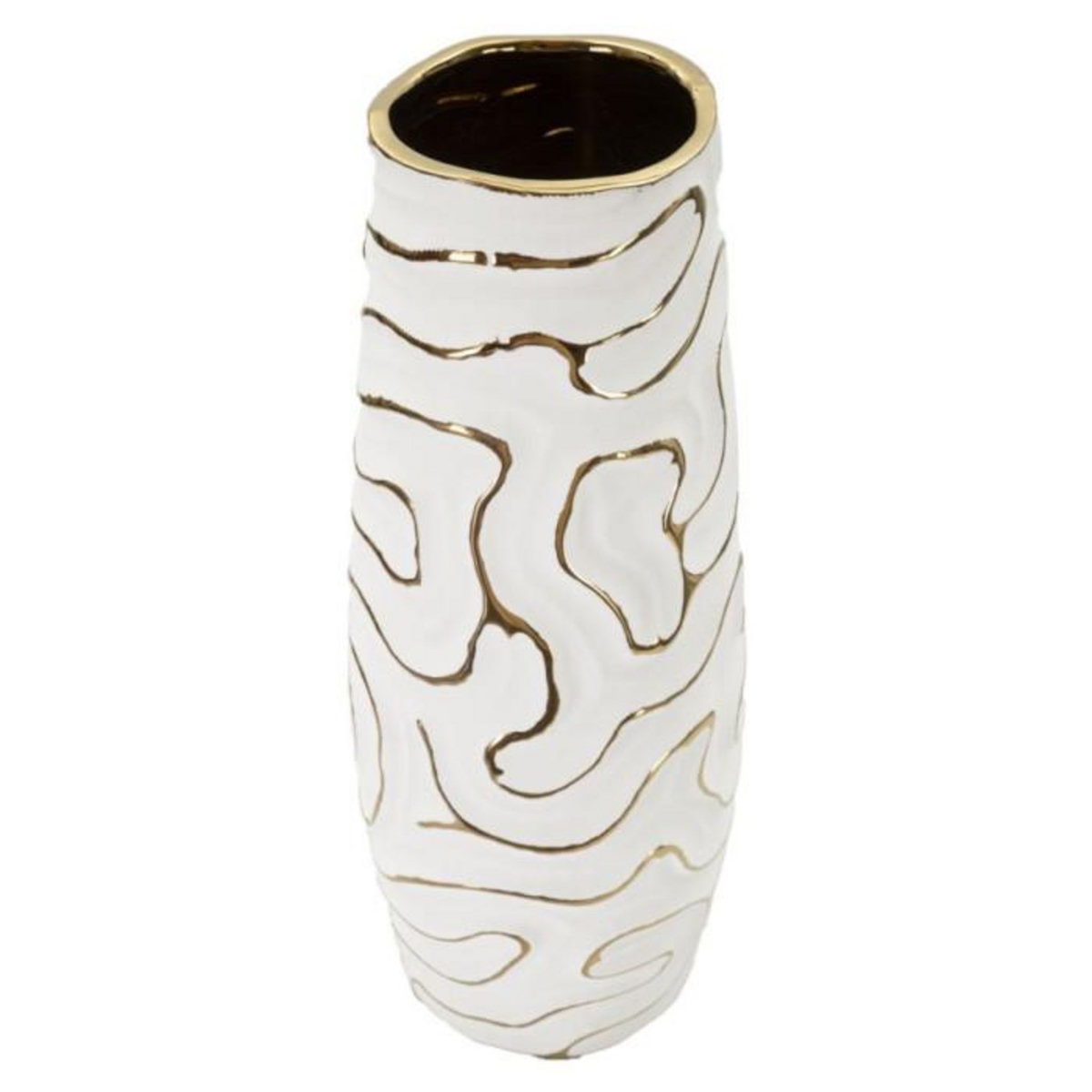 Paris Prix Vase Design en Céramique  Lia  39cm Blanc