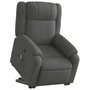 Voir la diapositive 3 : VIDAXL Fauteuil de massage inclinable Gris fonce Tissu