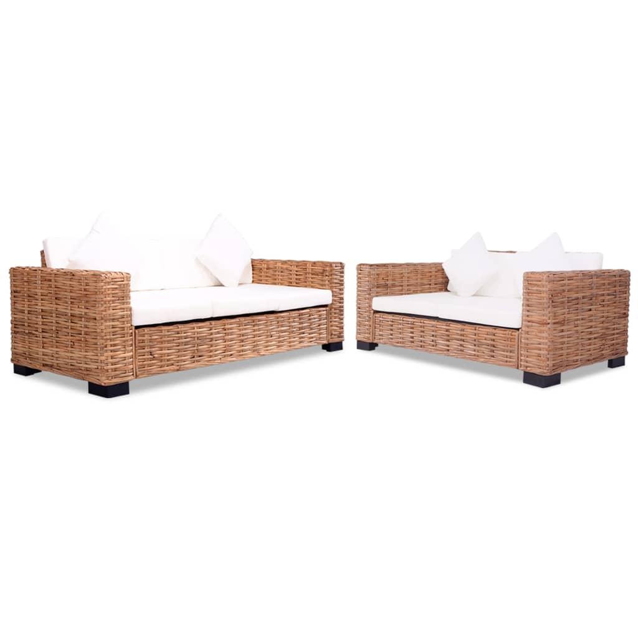 Voir la diapositive 1 : VIDAXL Ensemble de canapes 15 pcs Rotin naturel