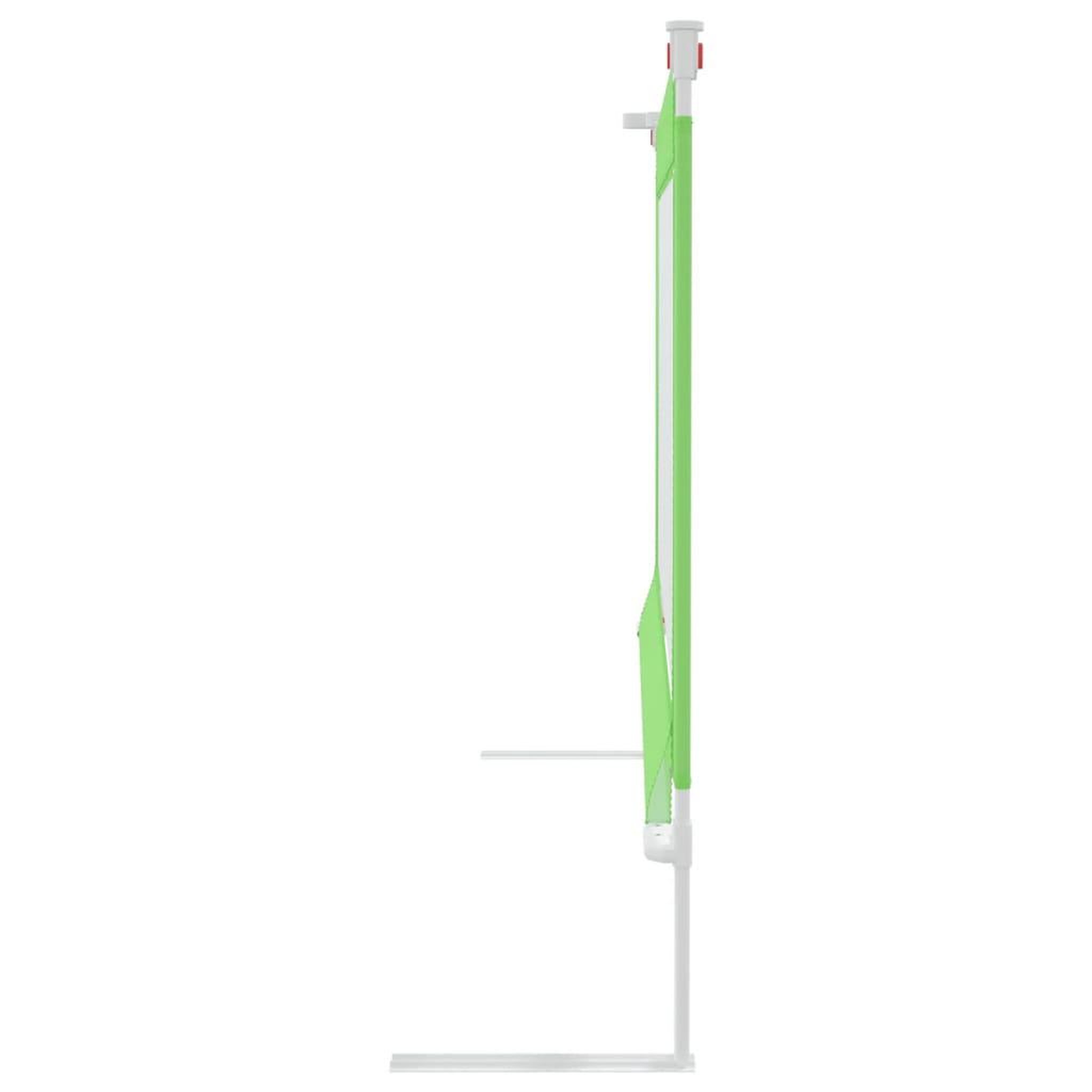 Voir la diapositive 5 : VIDAXL Barriere de securite de lit d'enfant Vert 180x25 cm Tissu