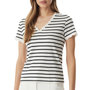 Voir la diapositive 1 : MORGAN T shirt Rayures Ecru/Marine Femme Morgan Diego