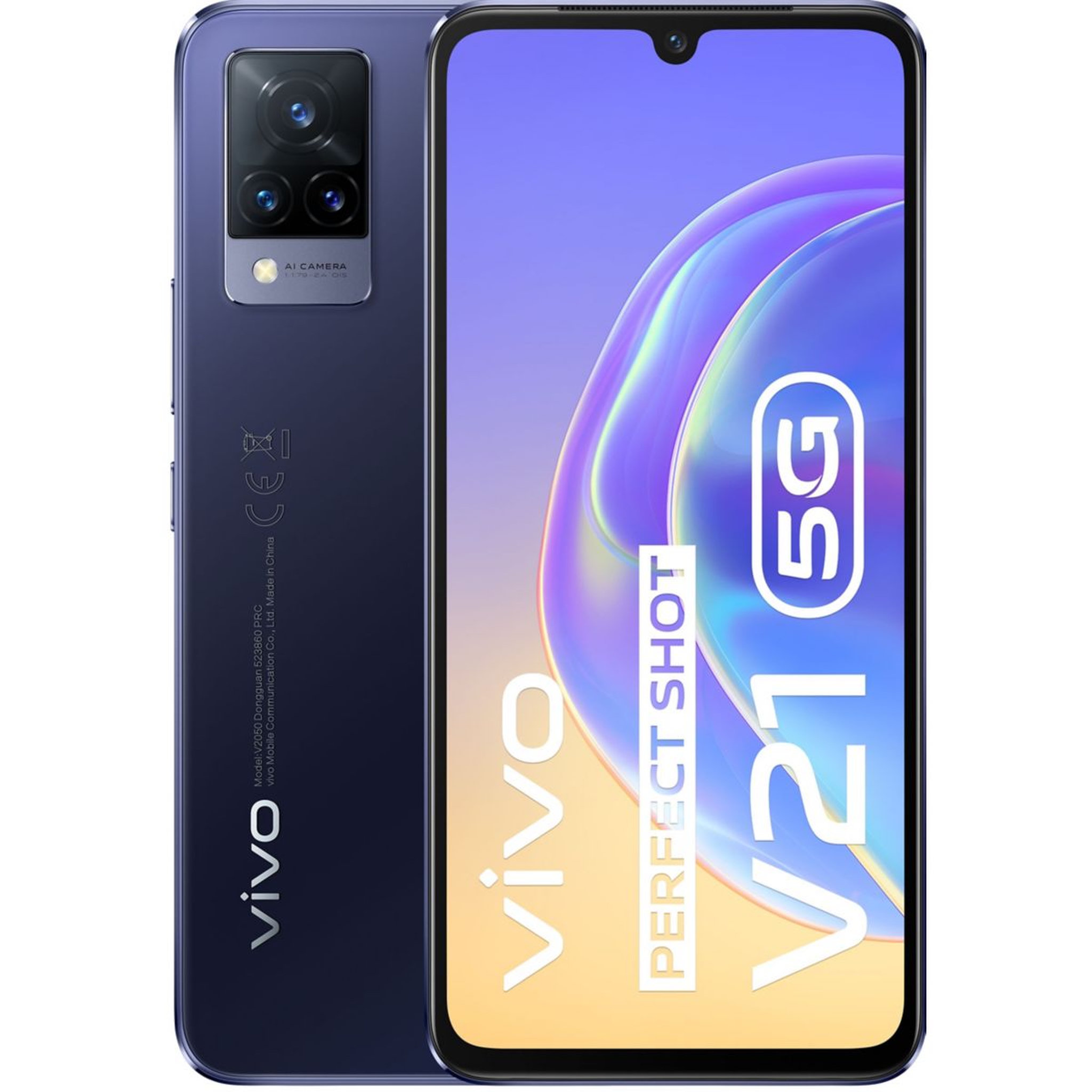 Voir la diapositive 1 : VIVO Smartphone V21 Bleu Fonce 5G