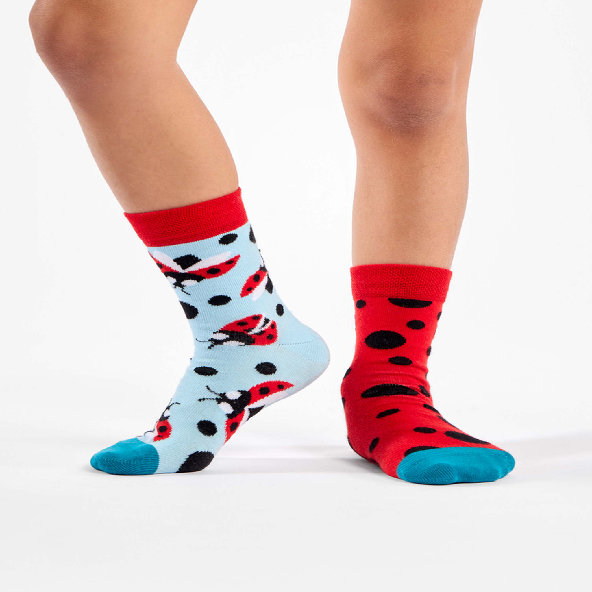Voir la diapositive 2 : DEDOLES Chaussettes enfants coccinelles & points