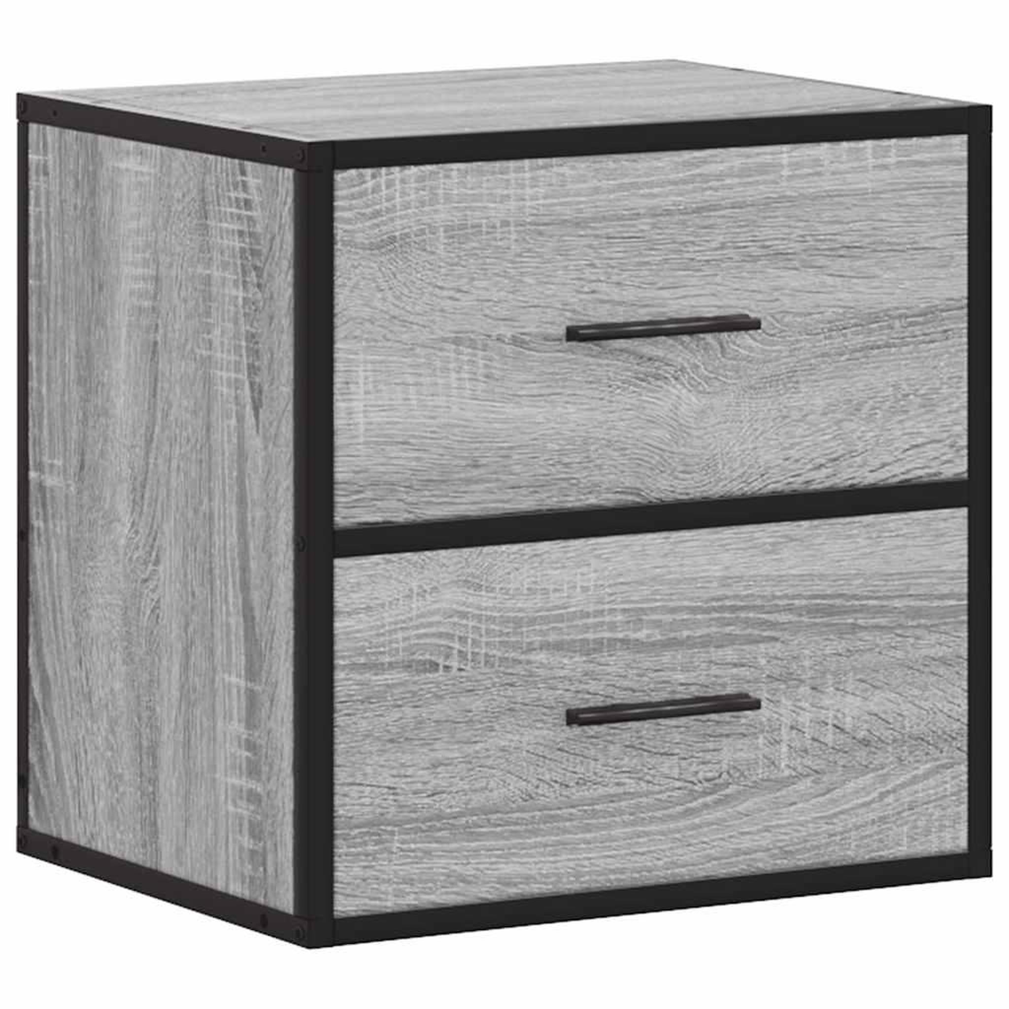 Voir la diapositive 2 : VIDAXL Table de chevet murale sonoma gris 40x31x39,5 cm