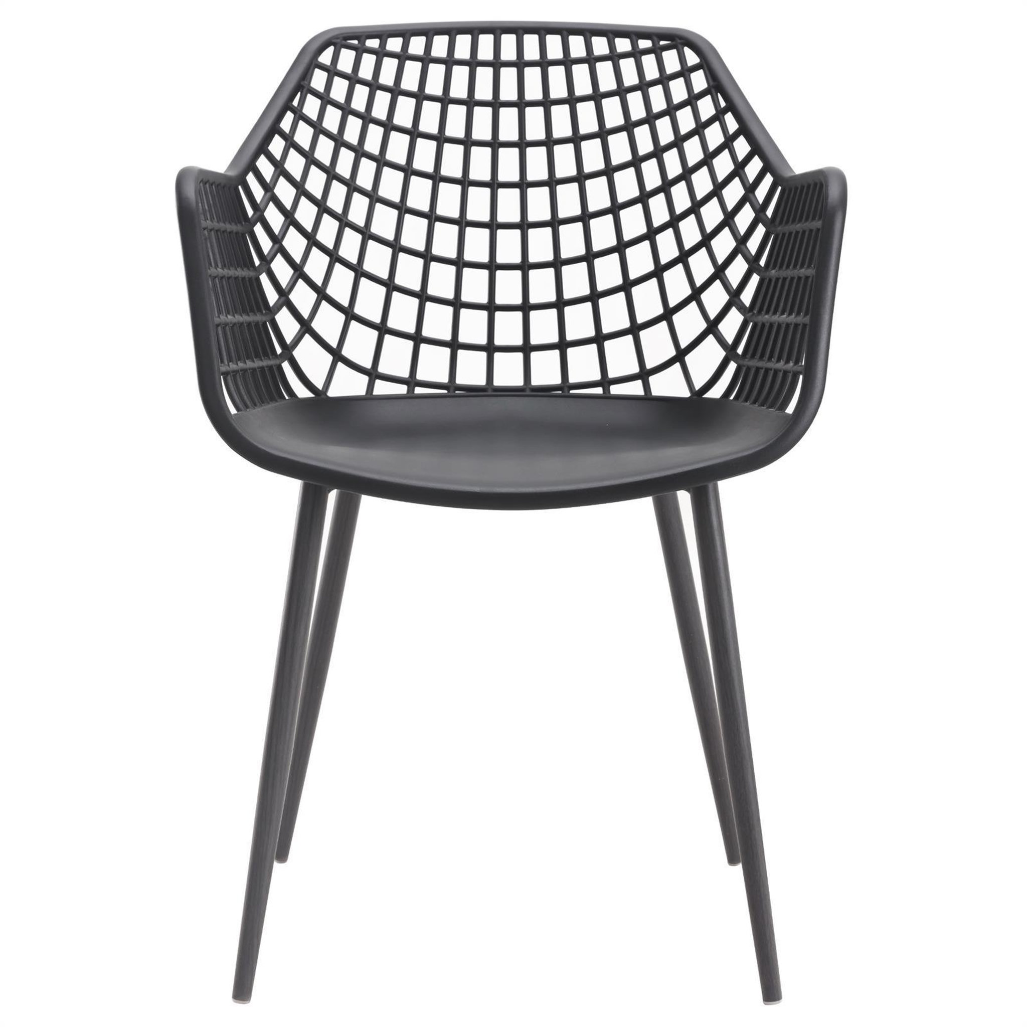 Voir la diapositive 4 : IDIMEX Lot de 4 chaises LUCIA, en plastique