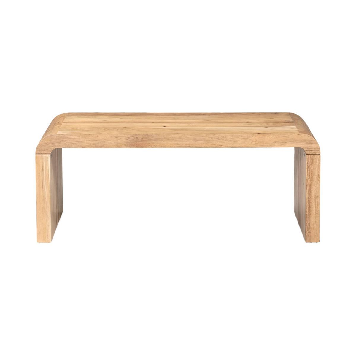 SWEEEK Table basse rectangulaire en acacia massif 100cm