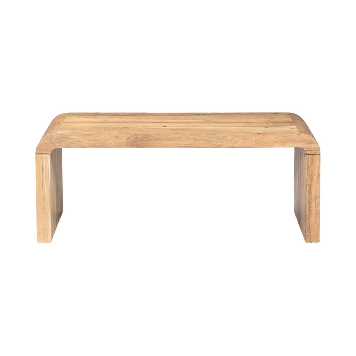 SWEEEK Table basse rectangulaire en acacia massif 100cm