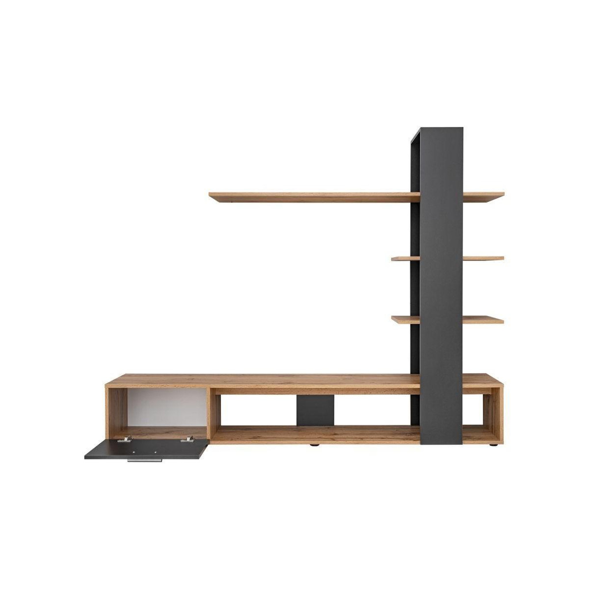 Voir la diapositive 4 : Paris Prix Ensemble Meuble TV Design  Eko  190cm Naturel & Noir
