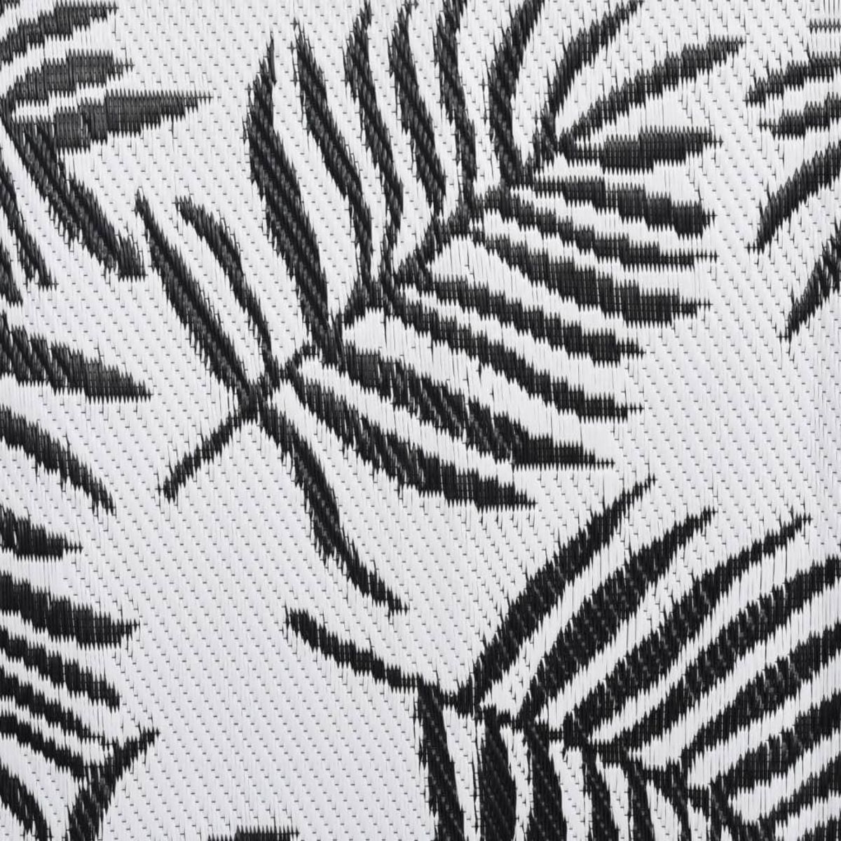 VIDAXL Tapis d'exterieur Noir 80x250 cm PP