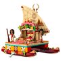LEGO Disney Princess 43210 Le bateau d'exploration de Vaiana, Jouet avec Mini-Poupée Sina, et Figurine Dauphin