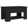 Voir la diapositive 5 : VIDAXL Table basse noir 79x49x41 cm bois d ingénierie