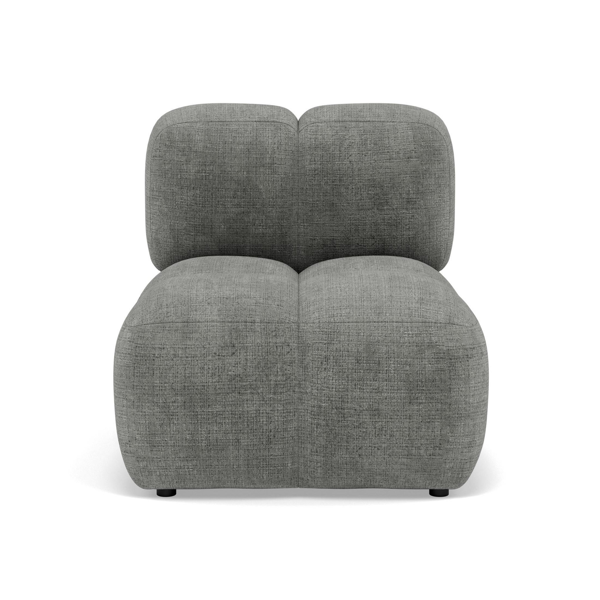 Voir la diapositive 1 : LISA DESIGN Grace - module d'assise en velours texturé