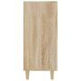 Voir la diapositive 5 : VIDAXL Buffet chêne sonoma 90x34x80 cm bois d ingénierie