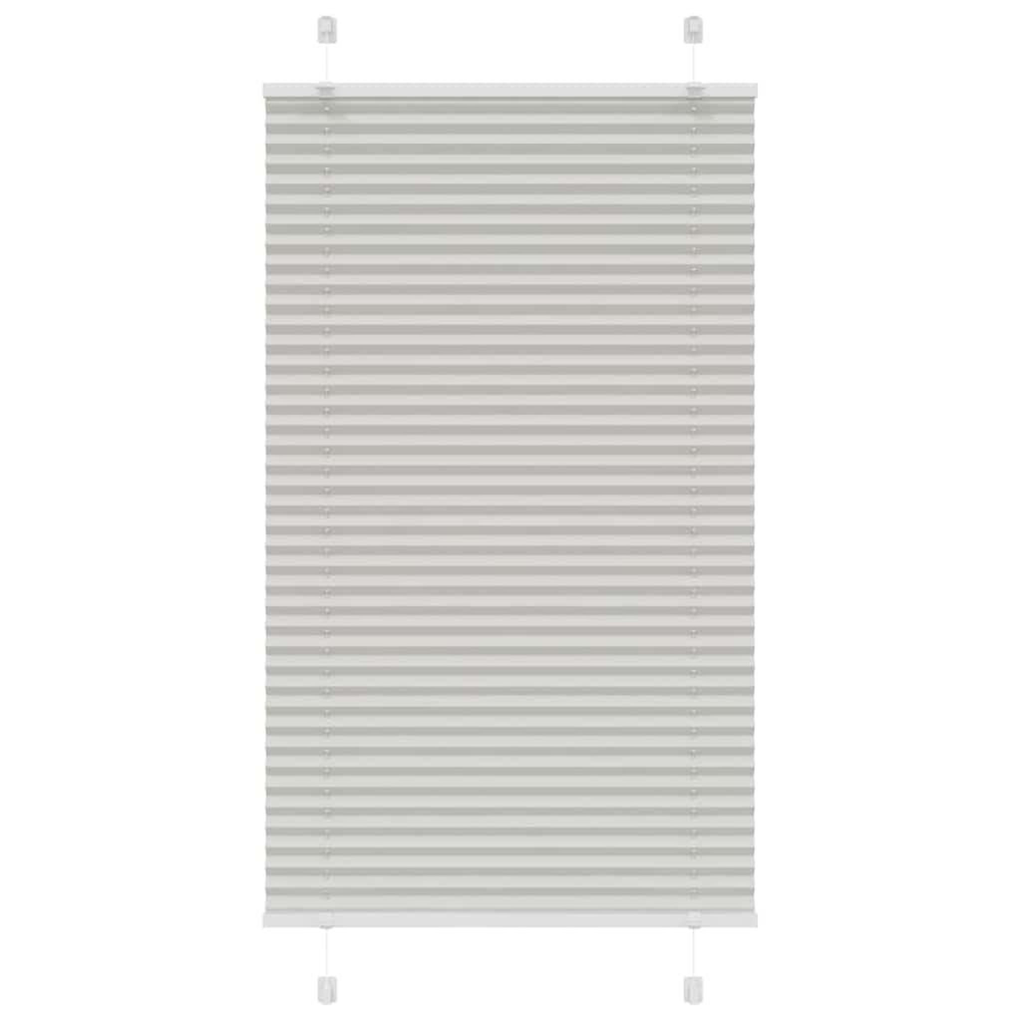 VIDAXL Store plisse gris clair 80x150 cm largeur du tissu 79,4 cm
