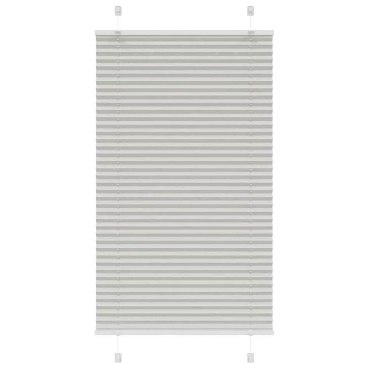 VIDAXL Store plisse gris clair 80x150 cm largeur du tissu 79,4 cm