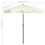 Voir la diapositive 6 : VIDAXL Parasol de plage jaune sable 180x120 cm
