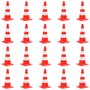 Voir la diapositive 1 : VIDAXL Cones de signalisation reflechissants 20pcs Rouge et blanc 50cm