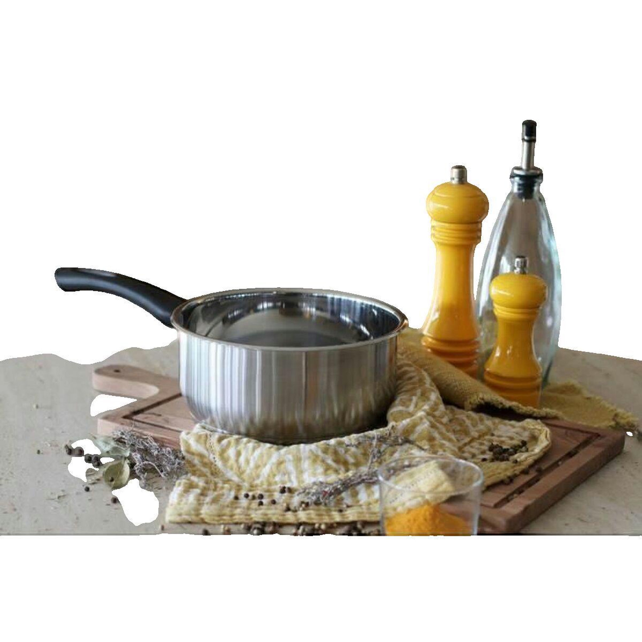 Voir la diapositive 2 : MENASTYL CUISSON Casserole Menastyl Modèle 18 cm Acier inoxydable