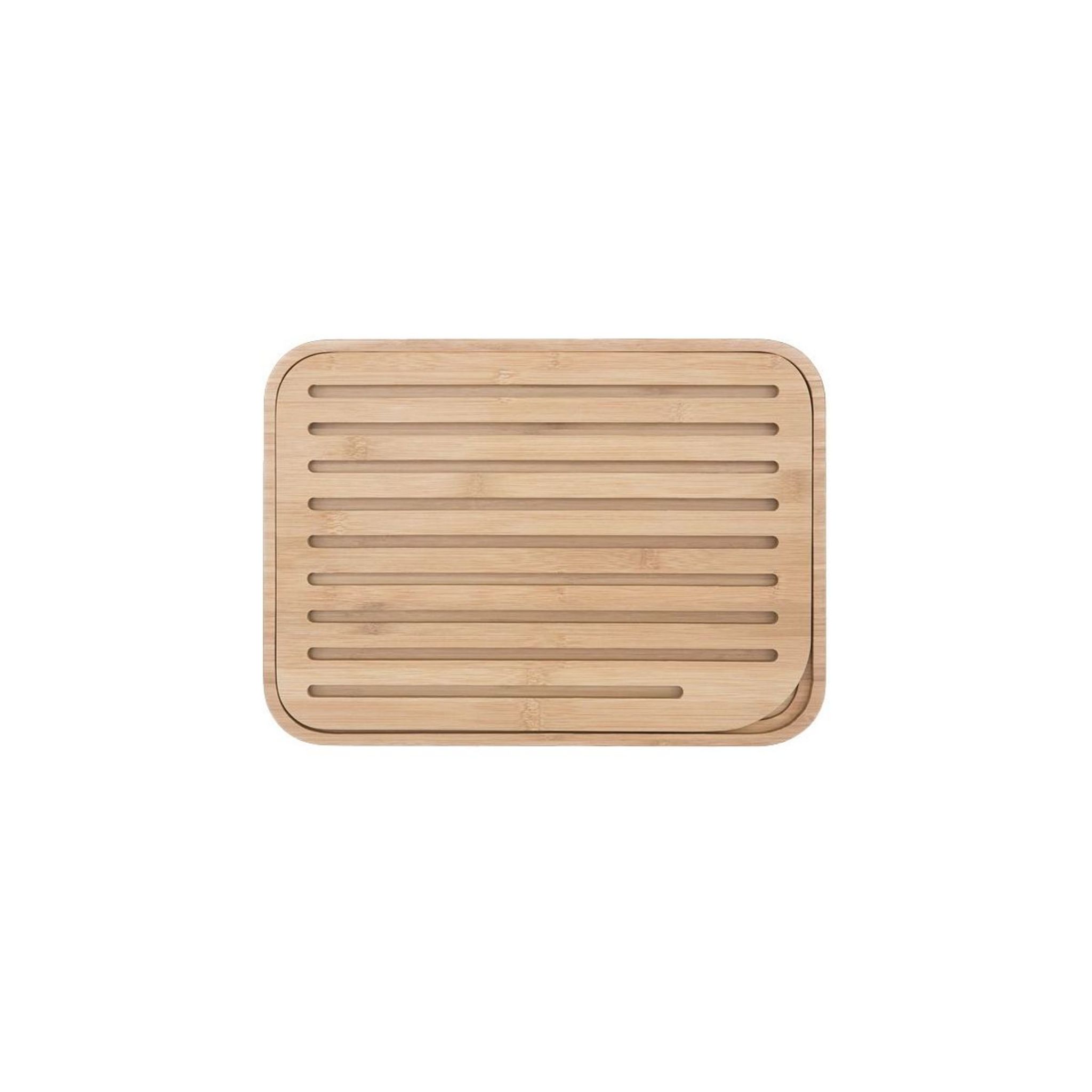 Planche à Pain Bambou Pebbly - 36x26 Cm - Naturel - Grille Amovible - Écologique