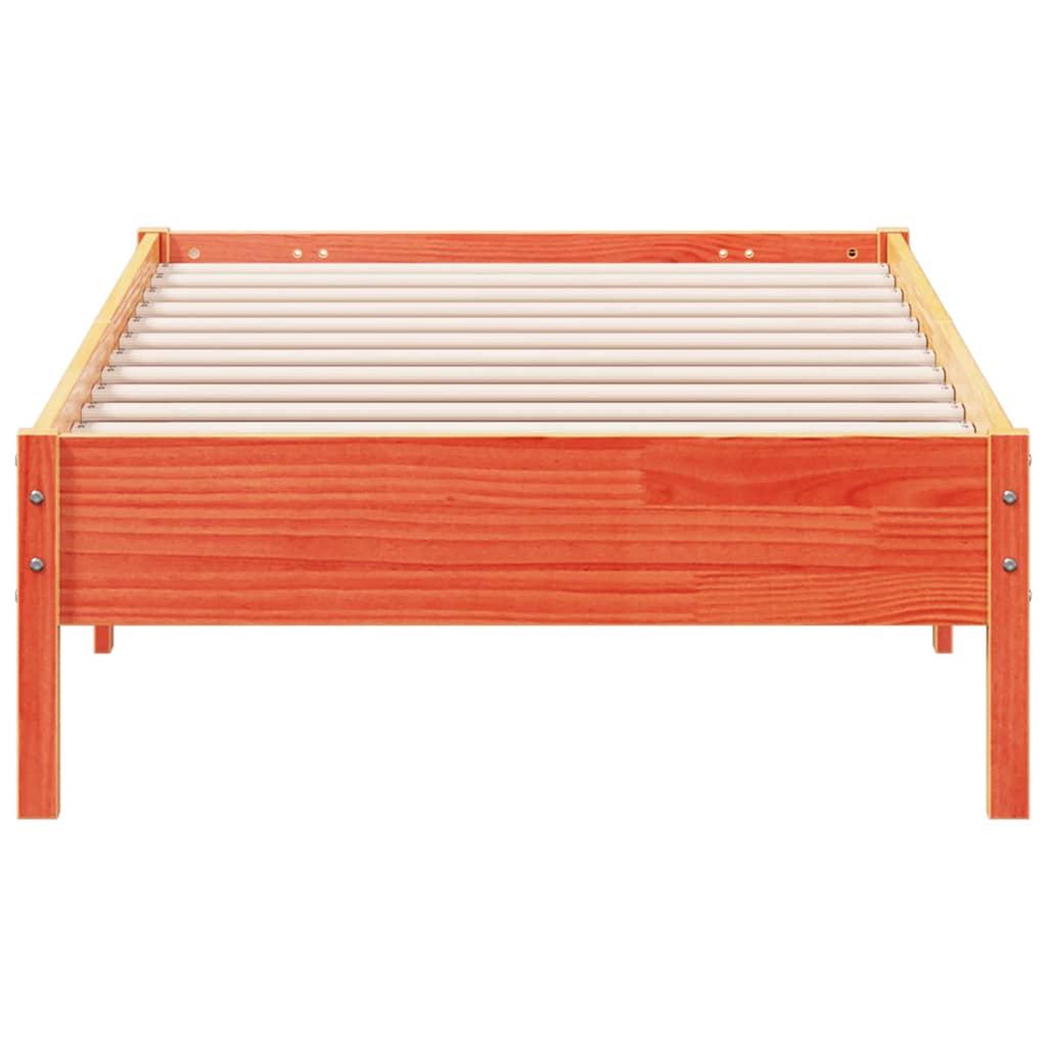 Voir la diapositive 4 : VIDAXL Cadre de lit sans matelas cire marron 90x200 cm bois pin massif