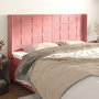 Voir la diapositive 1 : VIDAXL Tete de lit avec oreilles Rose 203x16x118/128 cm Velours