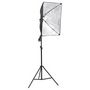 Voir la diapositive 4 : VIDAXL Kit de studio photo boîte a lumiere toile de fond et reflecteur