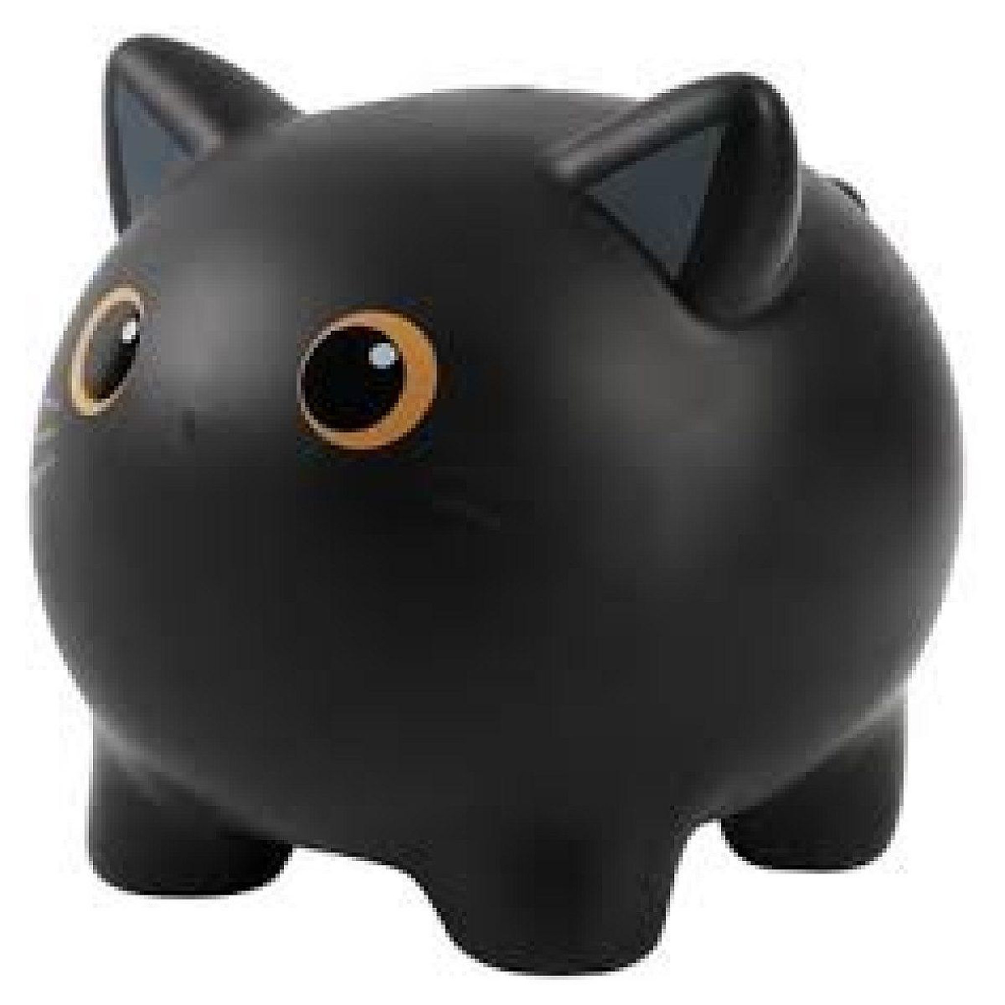 ITOTAL Tirelire plastique chat noir